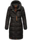 Marikoo Yuikoo lange Damen Winterjacke Schwarz-Größe L - Gr. 40