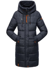 Marikoo Yuikoo lange Damen Winterjacke Navy-Größe XS - Gr. 34