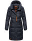 Marikoo Yuikoo lange Damen Winterjacke Navy-Größe XS - Gr. 34