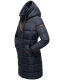 Marikoo Yuikoo lange Damen Winterjacke Navy-Größe XS - Gr. 34