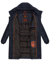 Marikoo Yuikoo lange Damen Winterjacke Navy-Größe L - Gr. 40