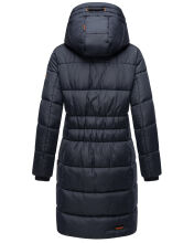 Marikoo Yuikoo lange Damen Winterjacke Navy-Größe XXL - Gr. 44