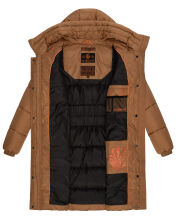 Marikoo Yuikoo lange Damen Winterjacke Camel-Größe S - Gr. 36