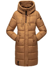 Marikoo Yuikoo lange Damen Winterjacke Camel-Größe M - Gr. 38