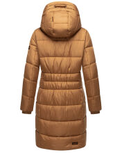 Marikoo Yuikoo lange Damen Winterjacke Camel-Größe M - Gr. 38