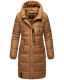 Marikoo Yuikoo lange Damen Winterjacke Camel-Größe L - Gr. 40