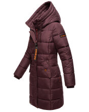 Marikoo Yuikoo lange Damen Winterjacke Weinrot-Größe S - Gr. 36