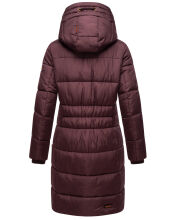 Marikoo Yuikoo lange Damen Winterjacke Weinrot-Größe S - Gr. 36