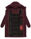Marikoo Yuikoo lange Damen Winterjacke Weinrot-Größe XXL - Gr. 44