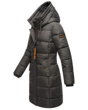 Marikoo Yuikoo lange Damen Winterjacke Anthrazit-Größe S - Gr. 36