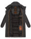 Marikoo Yuikoo lange Damen Winterjacke Anthrazit-Größe M - Gr. 38