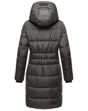 Marikoo Yuikoo lange Damen Winterjacke Anthrazit-Größe L - Gr. 40