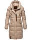 Marikoo Yuikoo lange Damen Winterjacke Taupe-Größe S - Gr. 36