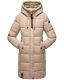 Marikoo Yuikoo lange Damen Winterjacke Taupe-Größe S - Gr. 36