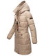 Marikoo Yuikoo lange Damen Winterjacke Taupe-Größe XL - Gr. 42