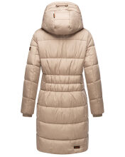 Marikoo Yuikoo lange Damen Winterjacke Taupe-Größe XXL - Gr. 44
