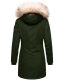 Navahoo Cristal Damen Winterjacke Parka mit Kunstfell Olive Gr.S