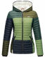 Navahoo Multikulti Mehrfarbige Übergangs Steppjacke Forest Größe M - Gr. 38