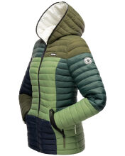 Navahoo Multikulti Mehrfarbige Übergangs Steppjacke Forest Größe XL - Gr. 42