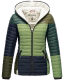 Navahoo Multikulti Mehrfarbige Übergangs Steppjacke Forest Größe XL - Gr. 42