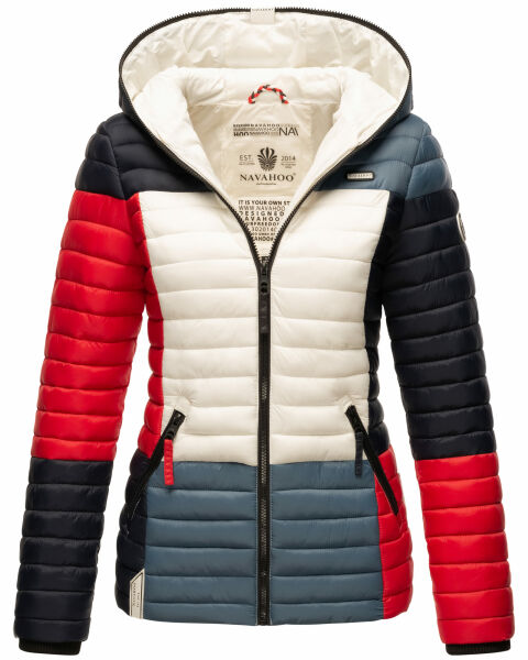 Navahoo Multikulti Mehrfarbige Übergangs Steppjacke French Größe S - Gr. 36