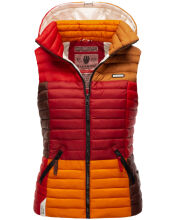 Navahoo Shadaa Multikulti Damen Weste ärmellose Steppweste Multicolour – Autumn Größe M - Gr. 38