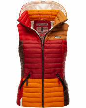 Navahoo Shadaa Multikulti Damen Weste ärmellose Steppweste Multicolour – Autumn Größe L - Gr. 40