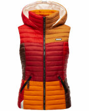 Navahoo Shadaa Multikulti Damen Weste ärmellose Steppweste Multicolour – Autumn Größe L - Gr. 40