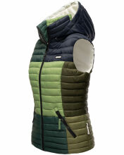 Navahoo Shadaa Multikulti Damen Weste ärmellose Steppweste Multicolour – Forest Größe XS - Gr. 34