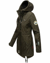 Marikoo Zimtzicke Damen Softshelljacke Zimt-D-Olive-wp-Gr.S