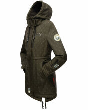 Marikoo Zimtzicke Damen Softshelljacke Zimt-D-Olive-wp-Gr.S