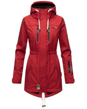 Marikoo Zimtzicke Damen Softshelljacke Zimt-Rot-wp-Gr.S