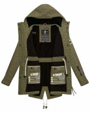 Marikoo Zimtzicke Damen Softshelljacke Zimt-Olive-wL-Gr.S