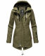 Marikoo Zimtzicke Damen Softshelljacke Zimt-Olive-wL-Gr.S