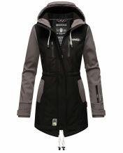 Marikoo Zimtzicke Damen Softshelljacke Zimt-Schwarz-Grau-Gr.XS