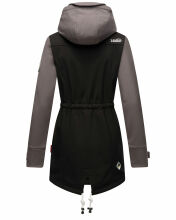 Marikoo Zimtzicke Damen Softshelljacke Zimt-Schwarz-Grau-Gr.XS