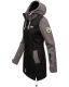 Marikoo Zimtzicke Damen Softshelljacke Zimt-Schwarz-Grau-Gr.XS