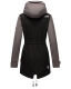 Marikoo Zimtzicke Damen Softshelljacke Zimt-Schwarz-Grau-Gr.XS