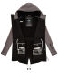 Marikoo Zimtzicke Damen Softshelljacke Zimt-Schwarz-Grau-Gr.XS