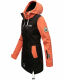 Marikoo Zimtzicke Damen Softshelljacke Zimt-Schwarz-Coral-Gr.XS