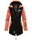 Marikoo Zimtzicke Damen Softshelljacke Zimt-Schwarz-Coral-Gr.S