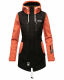 Marikoo Zimtzicke Damen Softshelljacke Zimt-Schwarz-Coral-Gr.S