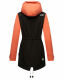 Marikoo Zimtzicke Damen Softshelljacke Zimt-Schwarz-Coral-Gr.S