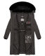 Navahoo Fahmiyaa Damen lange Winterjacke mit Kapuze Anthrazit Größe 3XL - Gr. 46