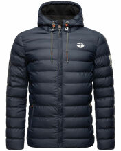 Stone Harbour Zaharoo wasserdichte Herren Regen Steppjacke Navy Größe XXL - Gr. 2XL