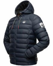 Stone Harbour Zaharoo wasserdichte Herren Regen Steppjacke Navy Größe XXL - Gr. 2XL