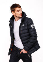 Stone Harbour Zaharoo wasserdichte Herren Regen Steppjacke Navy Größe XXL - Gr. 2XL