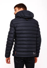 Stone Harbour Zaharoo wasserdichte Herren Regen Steppjacke Navy Größe XXL - Gr. 2XL
