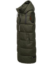 Navahoo Schnuffelchen ladies vest Dunkel Olive Größe S - Gr. 36