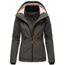 Marikoo Erdbeere Damen Übergangsjacke Anthrazit Größe S - Gr. 36